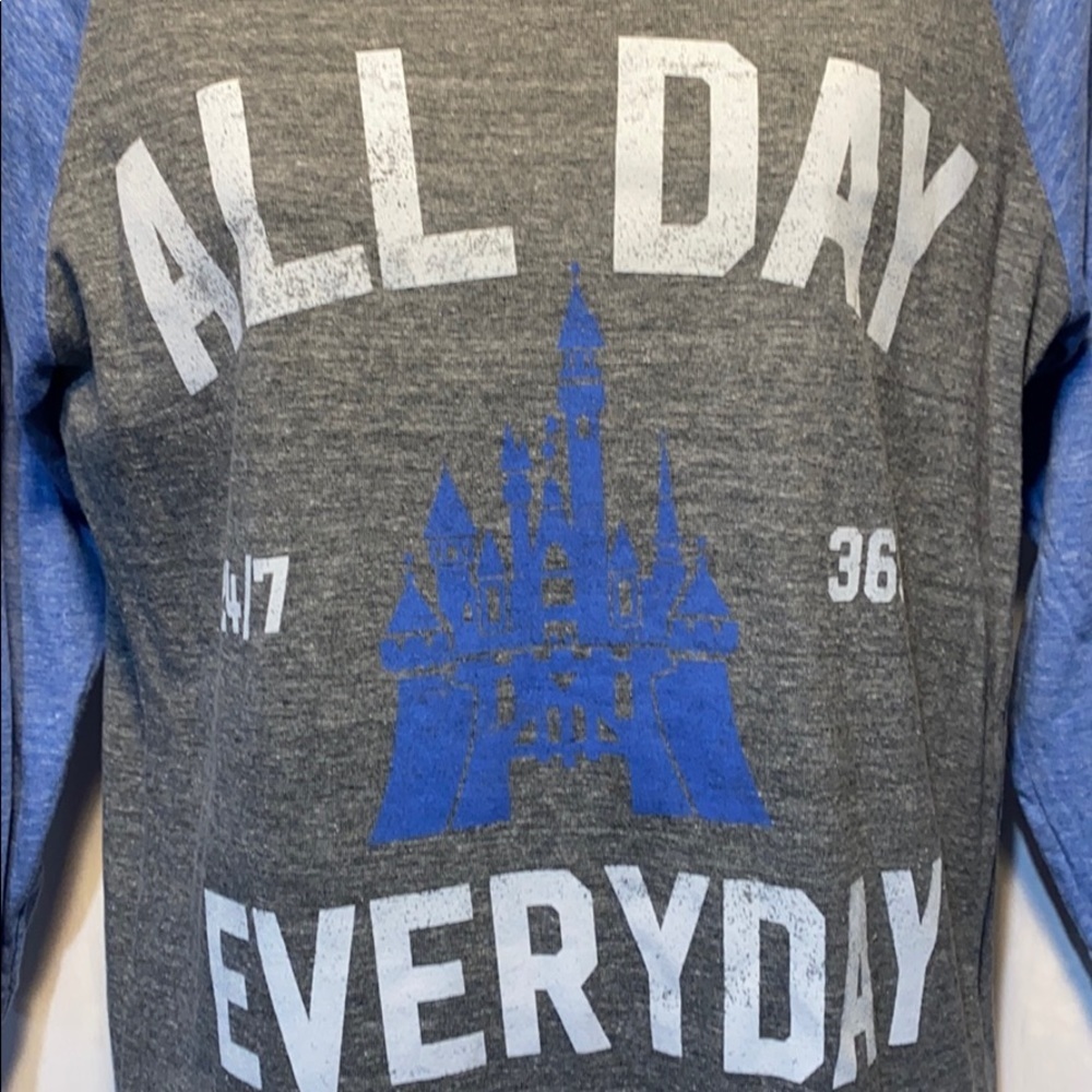 Disney Parks Raglan 3/4 Sleeve Shirt - Picture 2 of 4